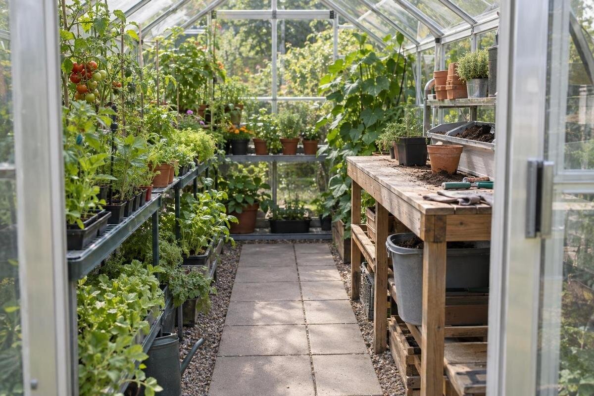 Planera en arbetsbänk med plats kvar för odling