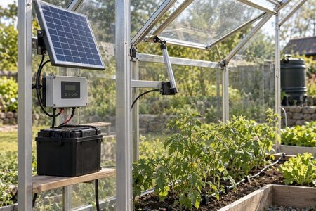Växthus utan elnät: vilken automatik passar?
