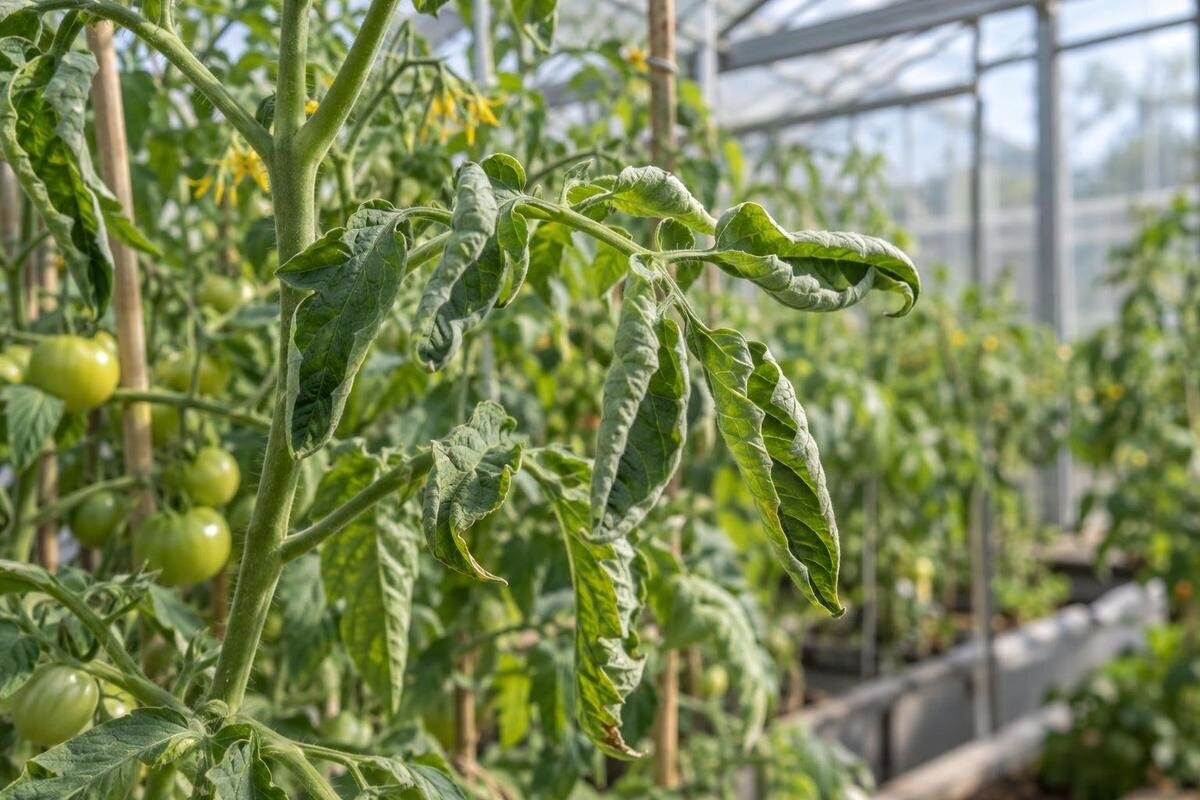 När tomatblad krullar sig i växthuset – stress eller sjukdom?