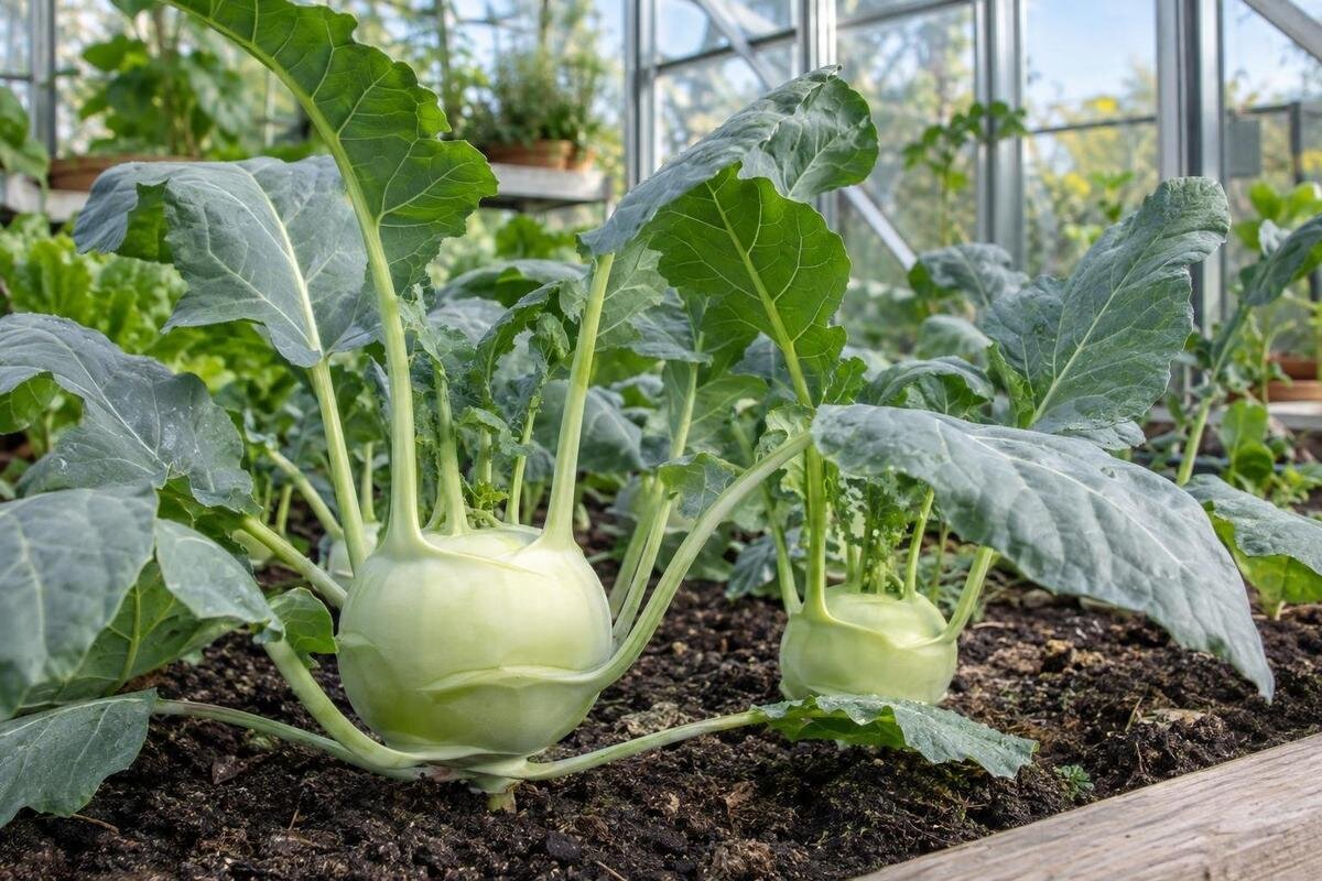 Kålrabbi i växthus – planera sådd och skörd