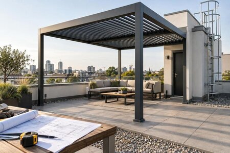 Pergola på takterrass – last, tätskikt och åtkomst