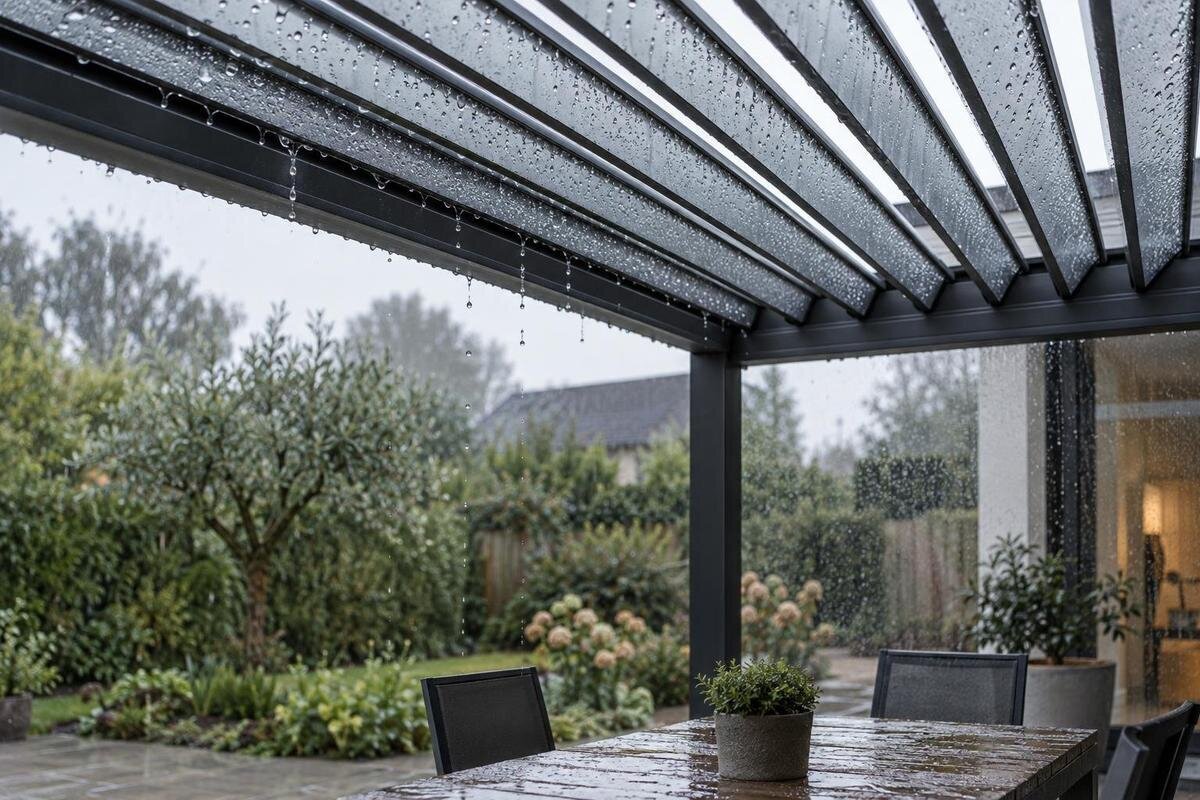 Regn eller kondens under pergolan – så bedömer du fukten