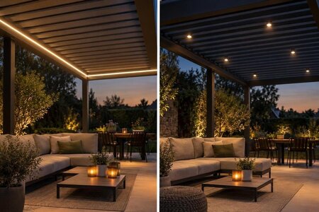 LED-list eller spotbelysning – vad passar pergolan?