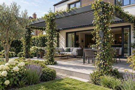 Klätterväxter på aluminiumpergola – stäm av först