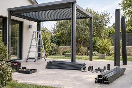 Går det att demontera och återmontera en aluminiumpergola?