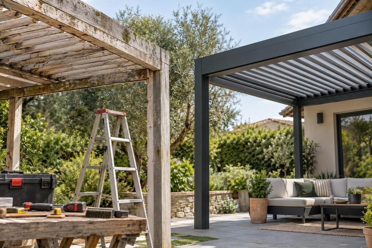 Reparera eller ersätta en äldre pergola? Checklista