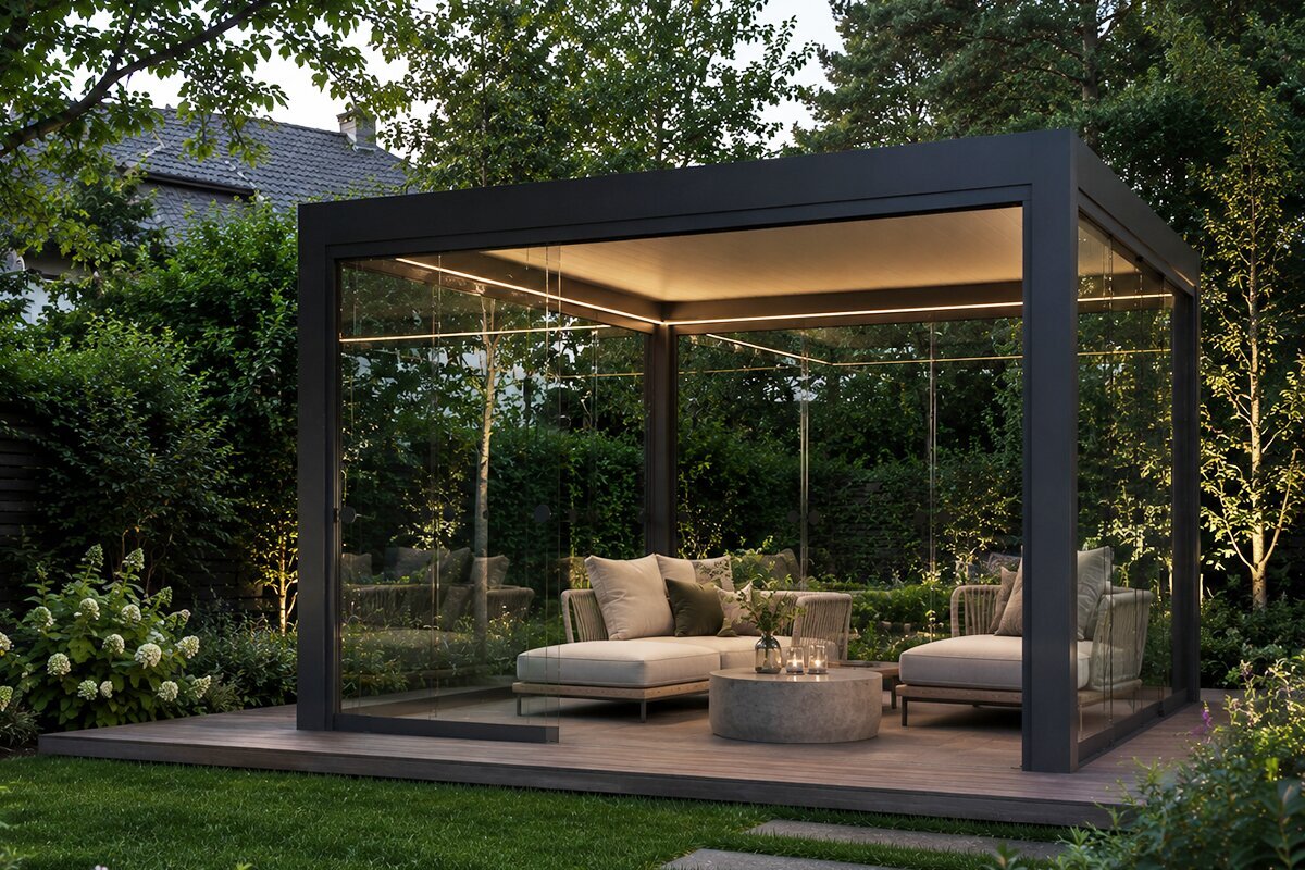 Modern pergola i Sverige – Inspiration för terrass och uterum | Fonstershop