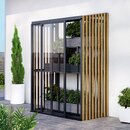 Aluminium - Mini väggväxthus med Accoya-element